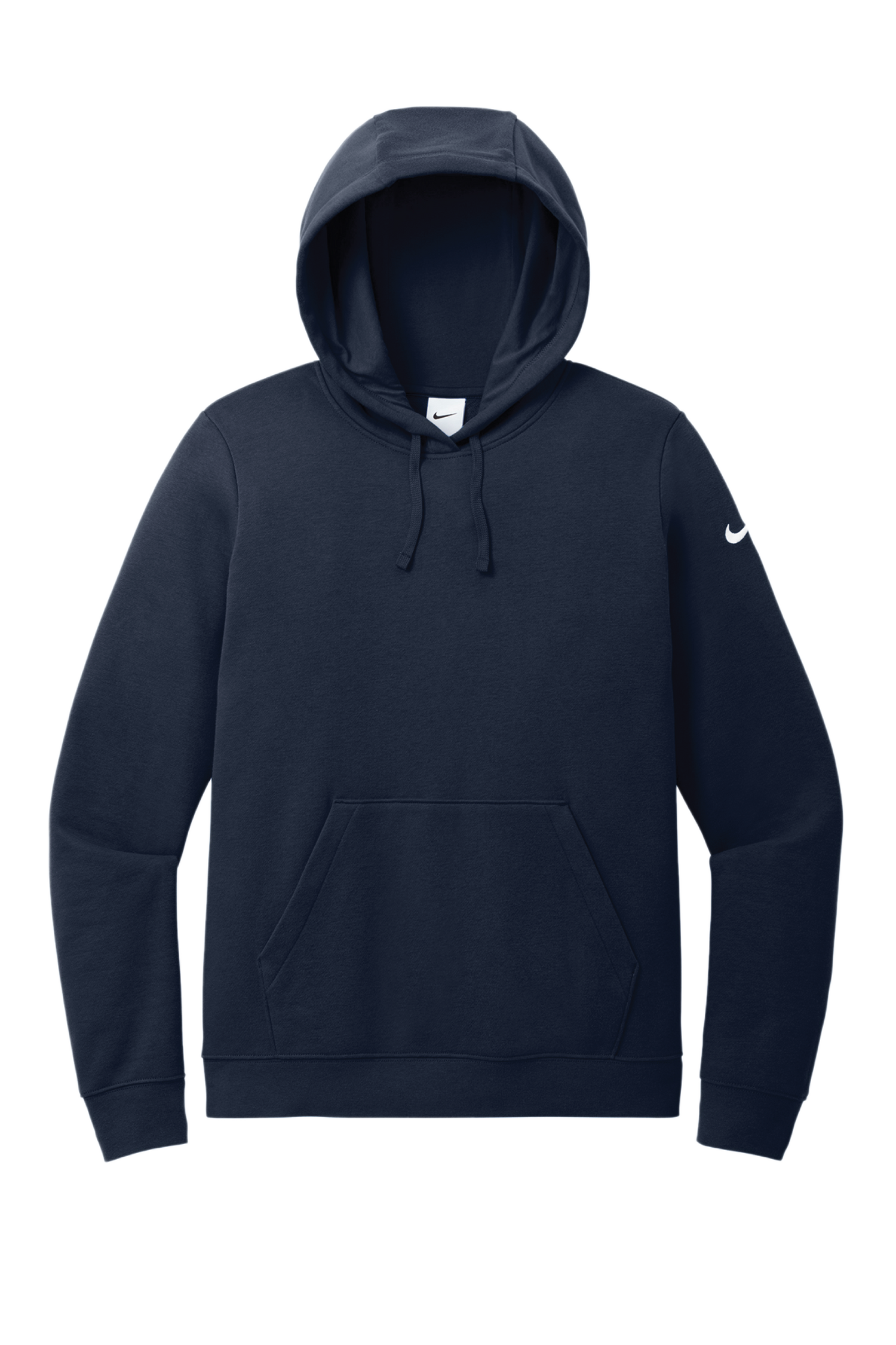 Nike Ladies Club Fleece Sleeve Swoosh Pullover Hoodie