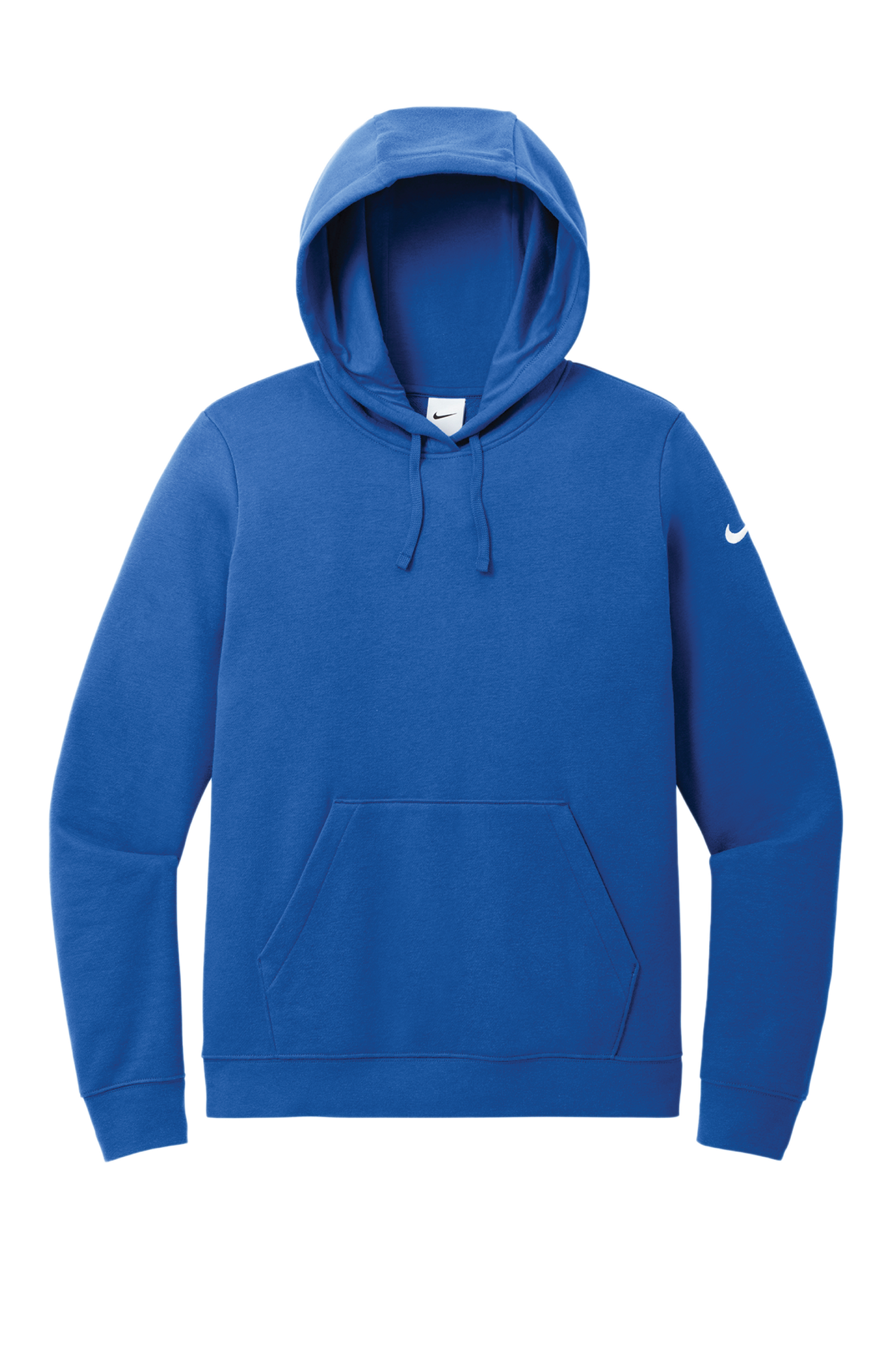 Nike Ladies Club Fleece Sleeve Swoosh Pullover Hoodie