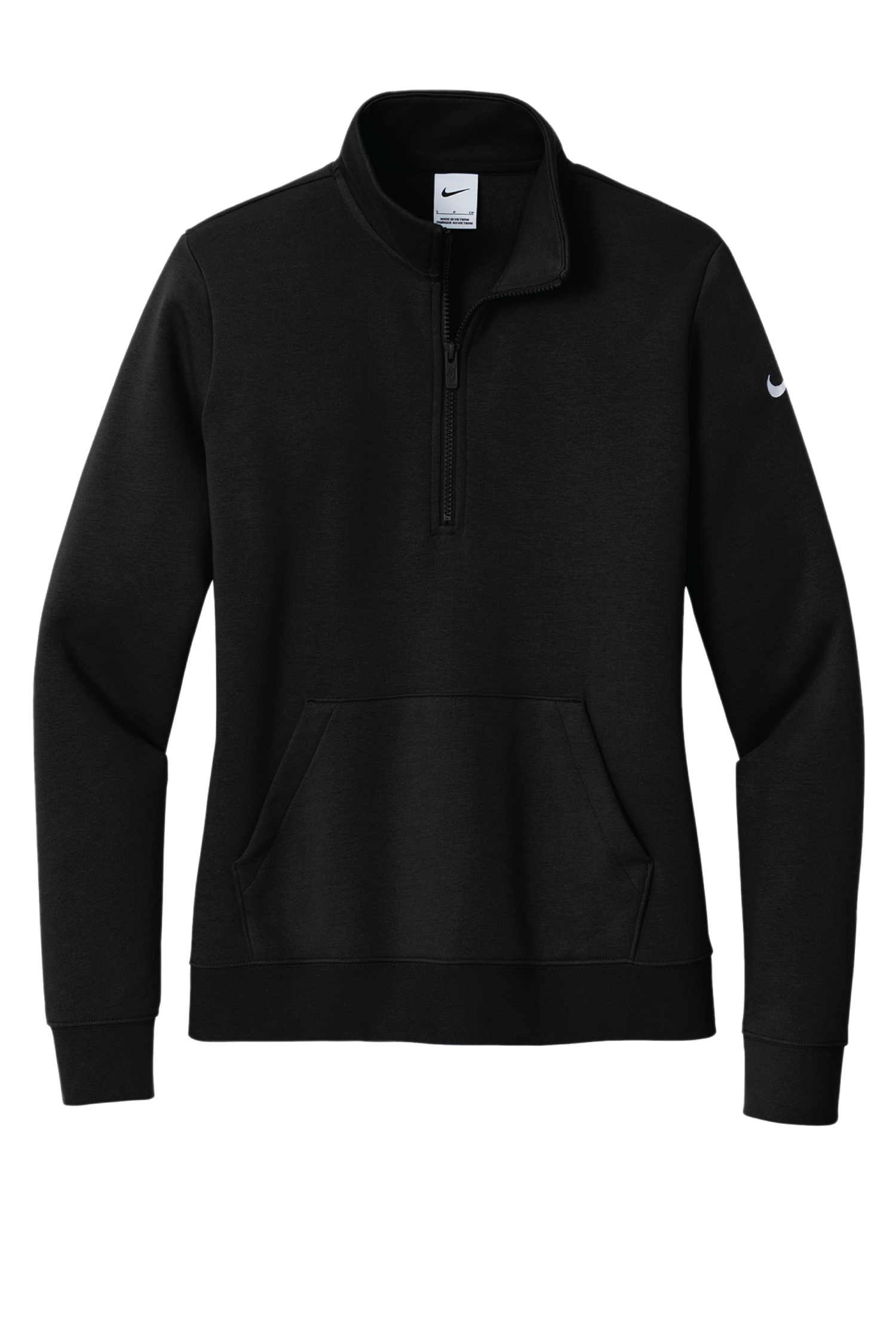 Nike Ladies Club Fleece Sleeve Swoosh 1/2-Zip