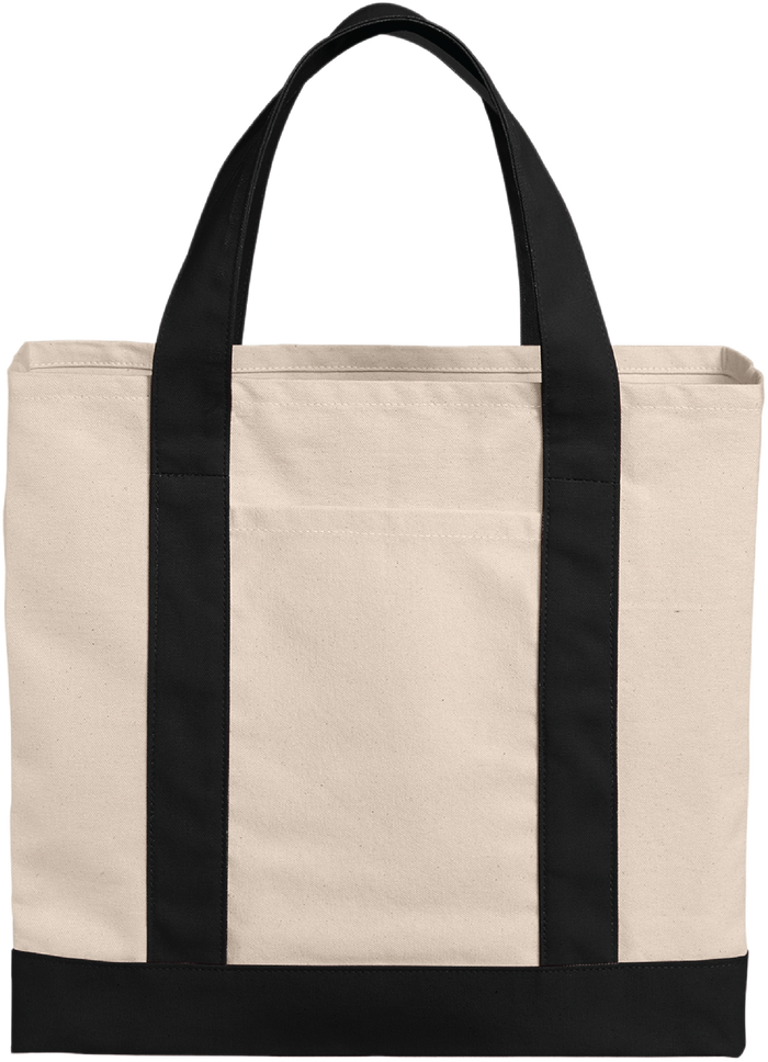 Port Authority Cotton Canvas Two-Tone Tote