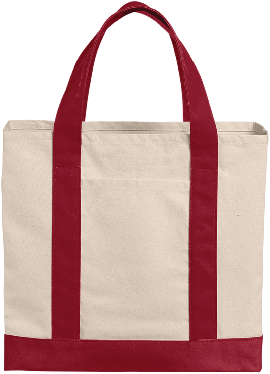 Port Authority Cotton Canvas Two-Tone Tote