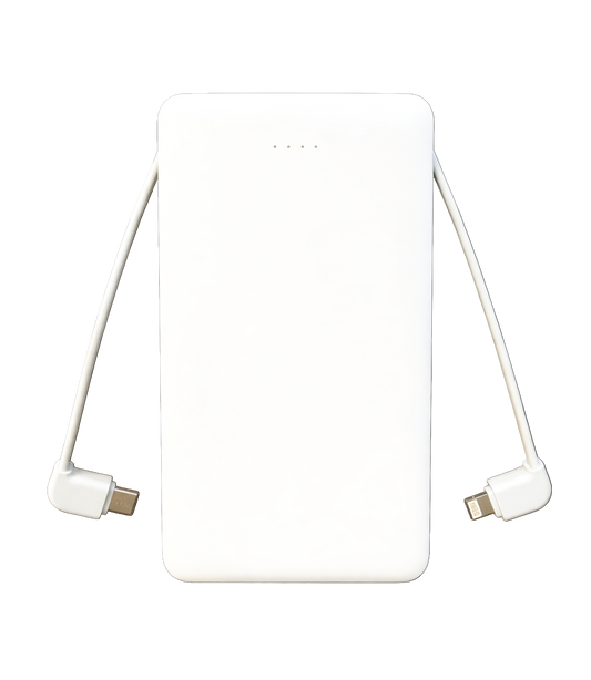10,000 MaH Power Bank with Built in Cables
