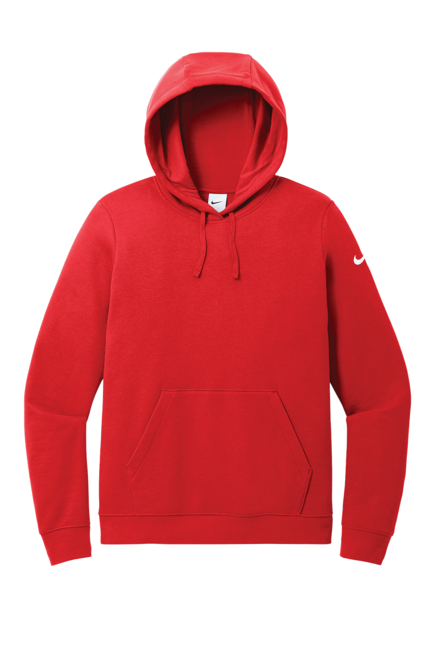 Nike Ladies Club Fleece Sleeve Swoosh Pullover Hoodie