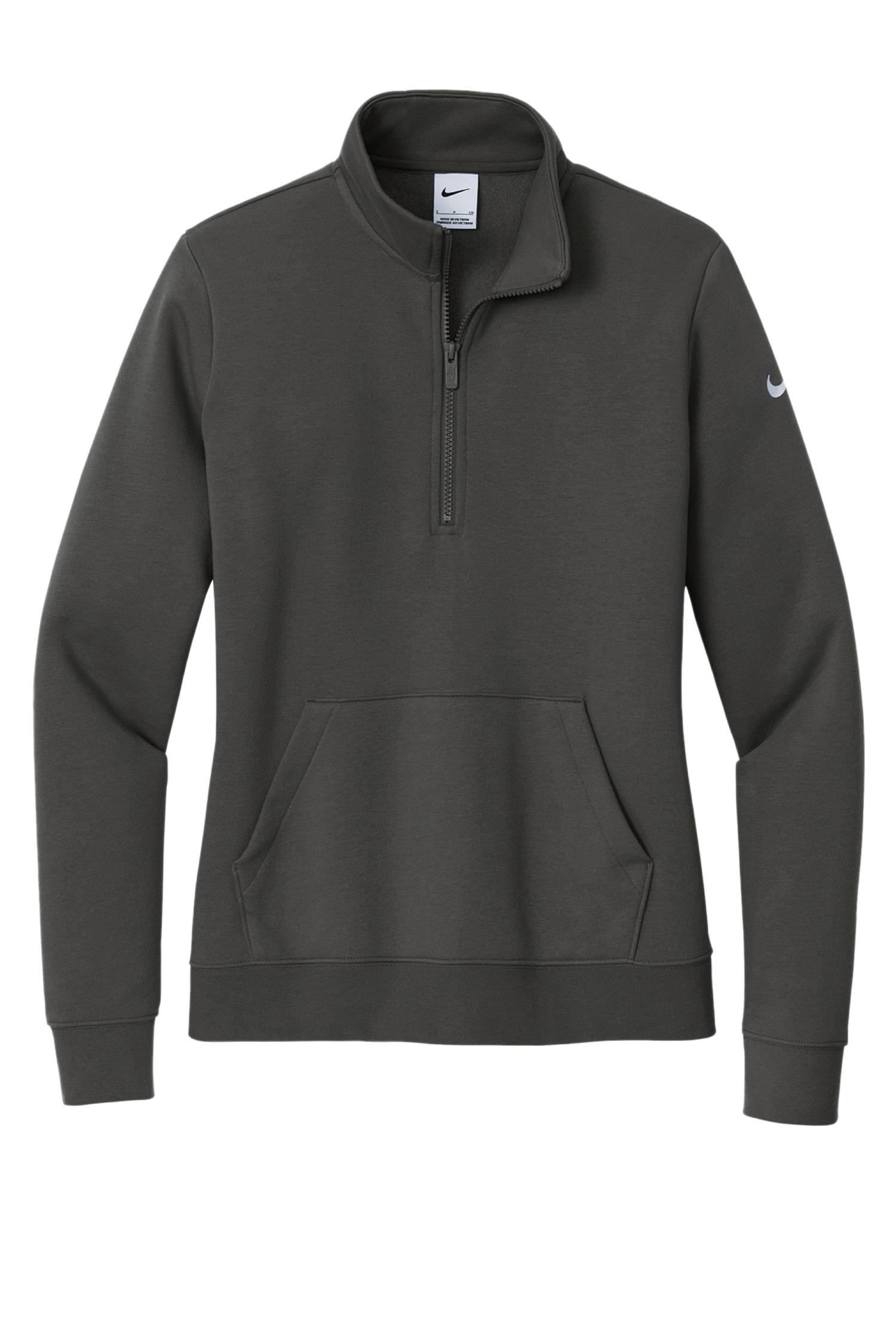 Nike Ladies Club Fleece Sleeve Swoosh 1/2-Zip