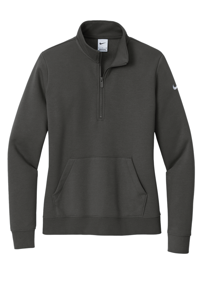 Nike Ladies Club Fleece Sleeve Swoosh 1/2-Zip