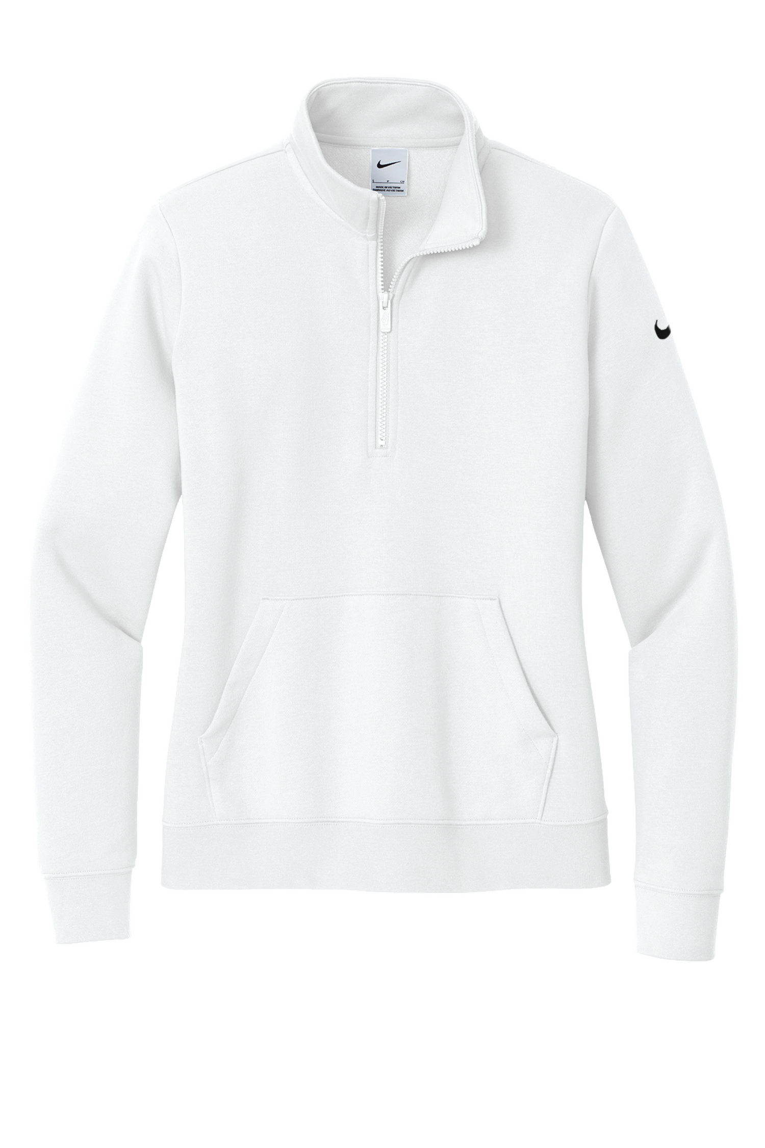 Nike Ladies Club Fleece Sleeve Swoosh 1/2-Zip
